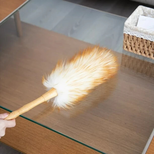 ARCLIBER Lambs Wool Duster Good Grip for Household Cleaning Ceiling Car, 13inch