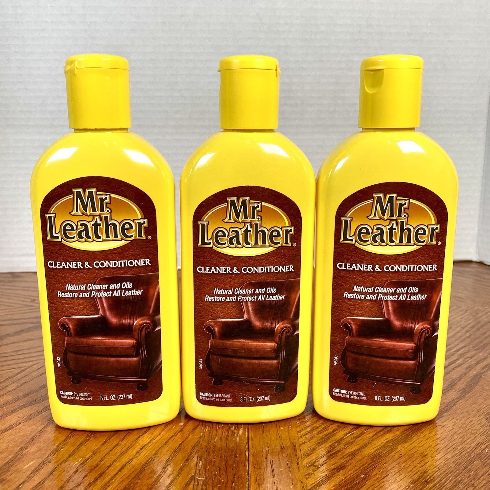 Lot of 3 ~ Mr. Leather ~ Liquid Cleaner & Conditioner 8 oz / 237 ml ~ 708093 USA