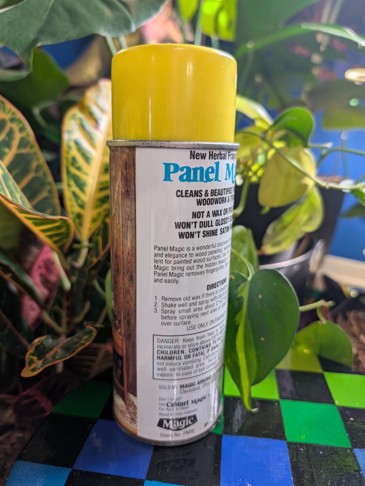 Vintage Panel Magic Aerosol Cleaning Spray Works! Movie prop