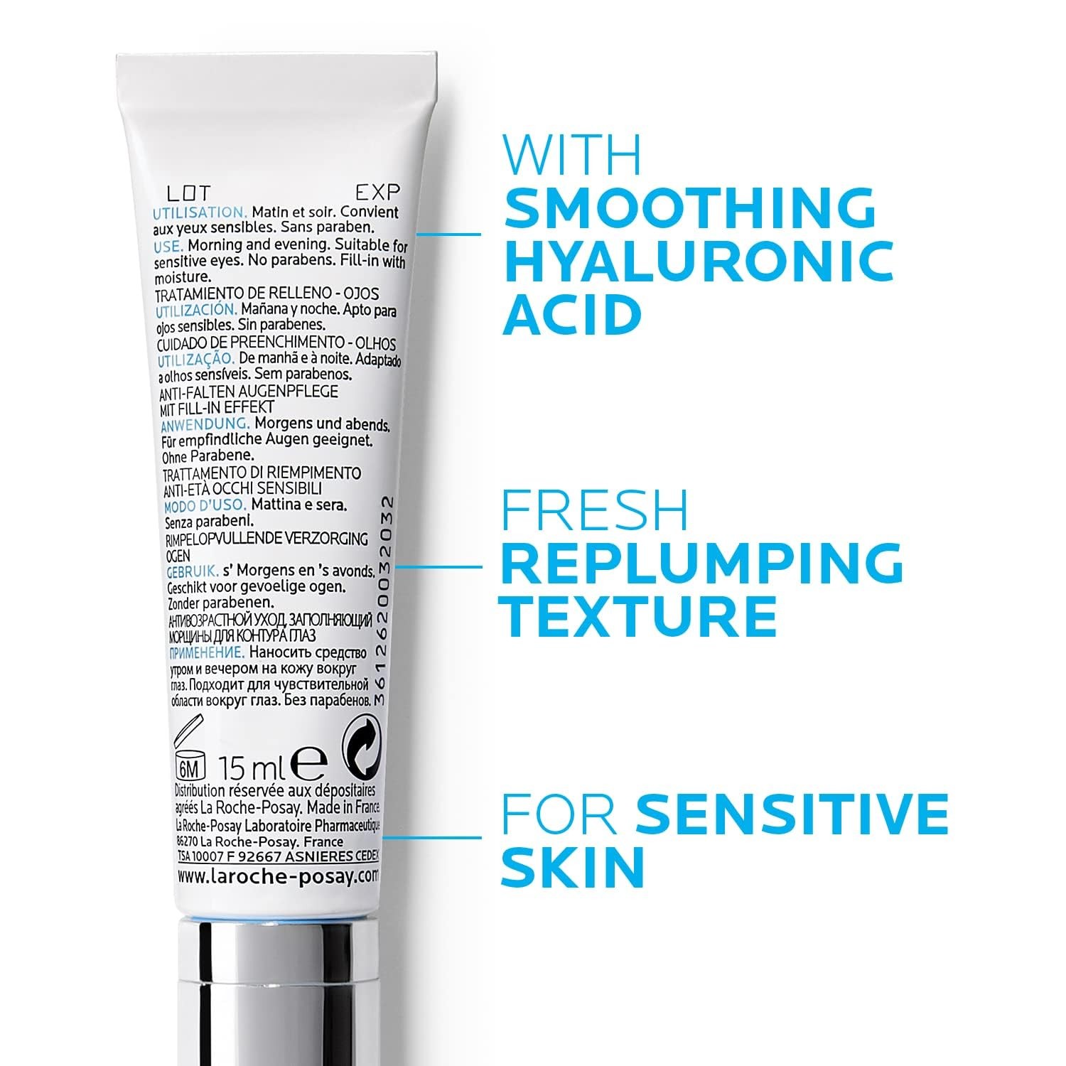 La Roche-Posay Redermic C Pure Vitamin C Eye Cream with Hyaluronic Acid to Red