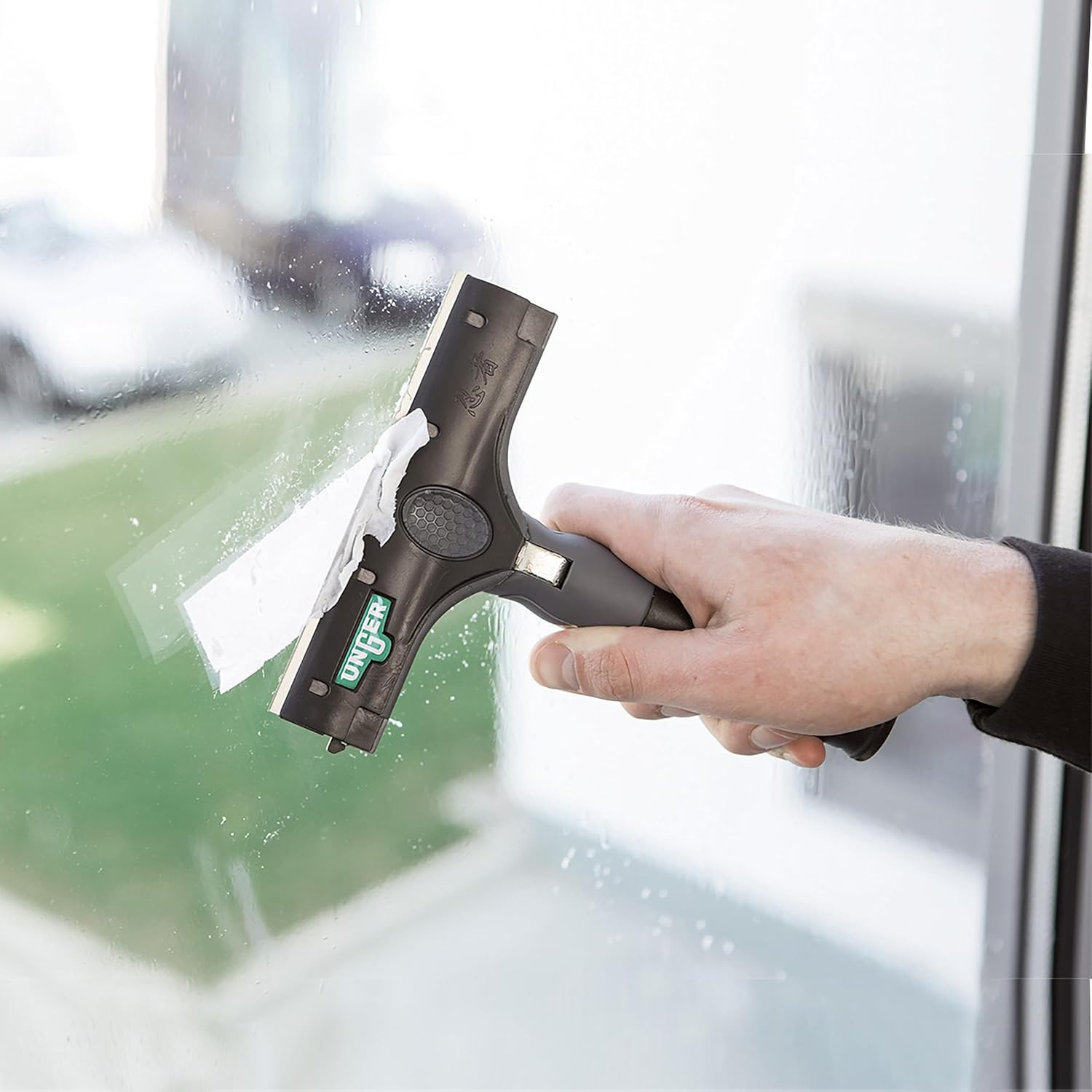 Commercial Ergotec® Ninja 4″ Glass Scraper with Blade and Safety Cap – Adjustabl