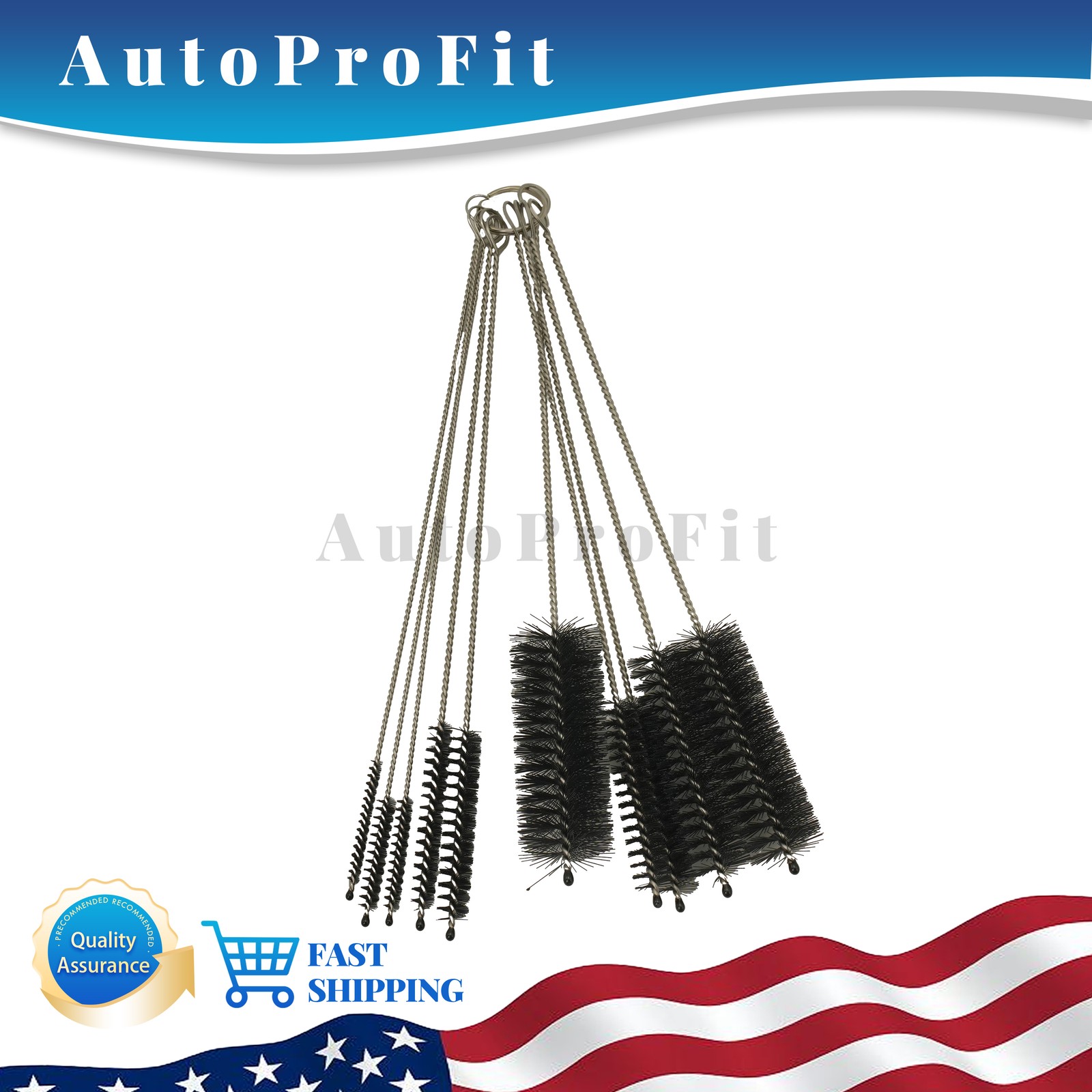 10PCS Set Nylon Cleaning Straw Brush Cleaner Bottle Tube Pipe Small Long US