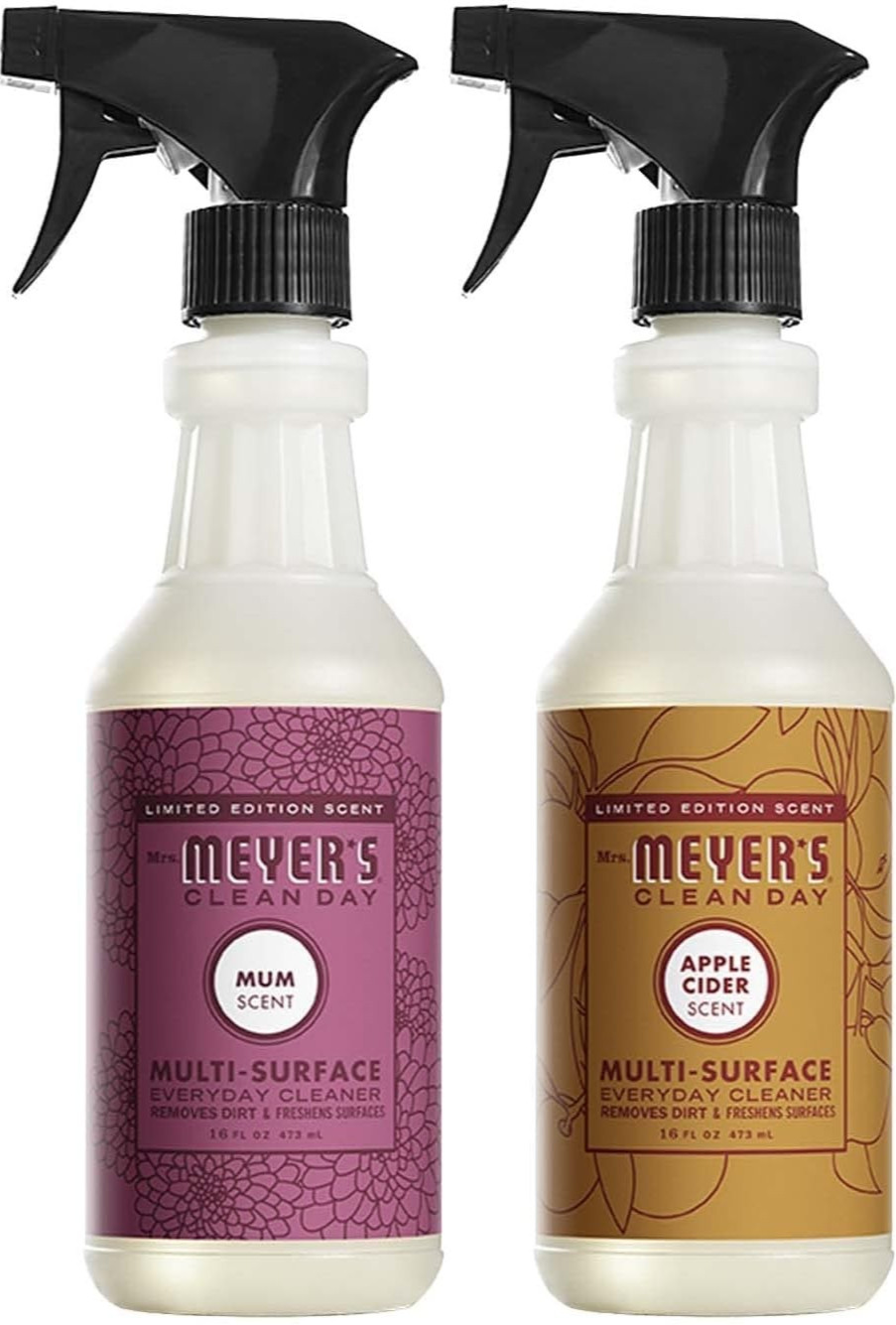 MRS. MEYER’S Clean Day Multi-Surface Cleaner 16oz 2pc Set ~ Mum + Apple Cider