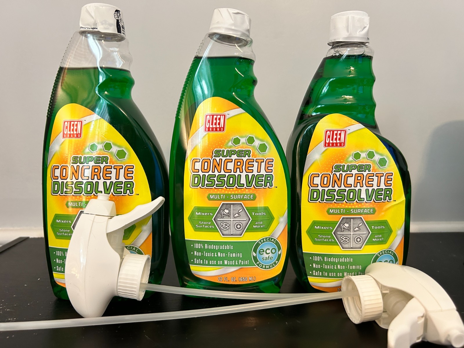 Super Concrete Dissolver 22oz Foam Spray-3 bottles