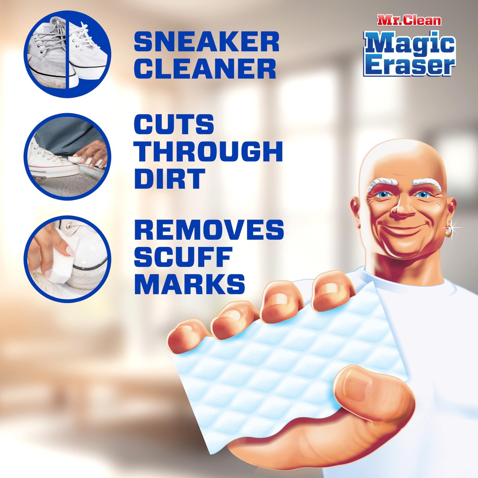 Mr. Clean Magic Eraser Sponge, All Purpose Cleaner, 10 Count (Pack of 1)