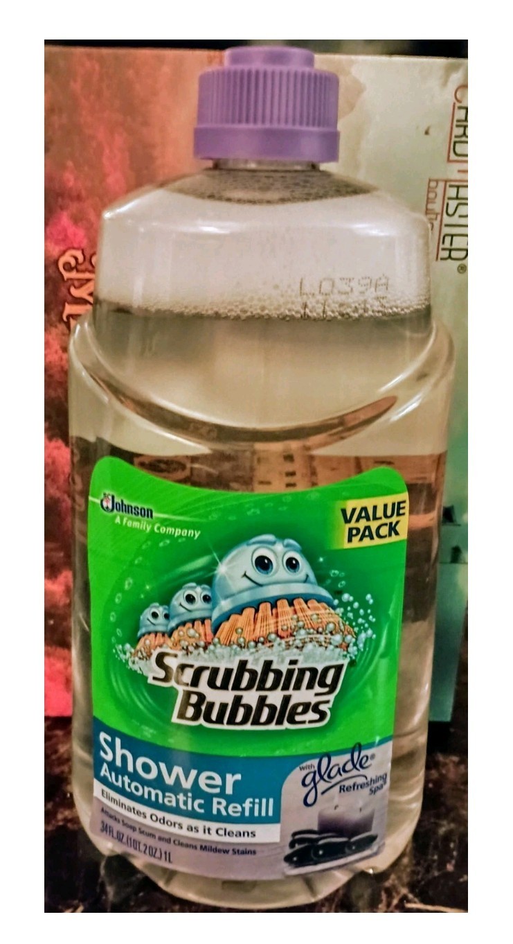 Scrubbing Bubbles Automatic Shower Cleaner Refill Glade Spa 34 oz Lot Of 2 5