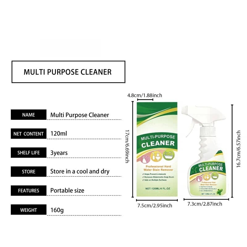 Multifunctional Eco-Friendly Whole House Cleaning Spray Gentle Dirt Removal