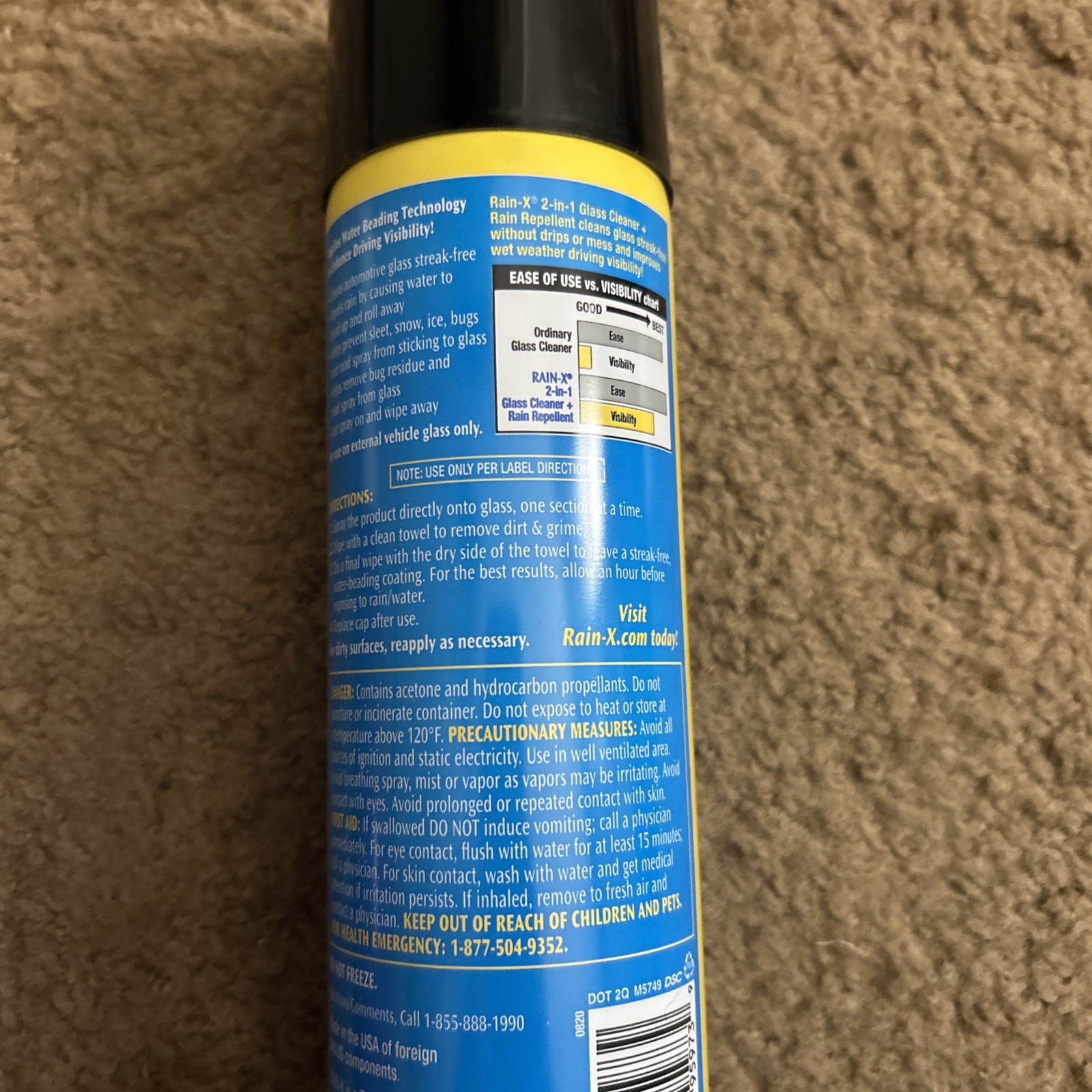 Purple Power Cleaner 24 OZ & Rain X Glass Cleaner 18 Oz Lot!Fast Shipping!