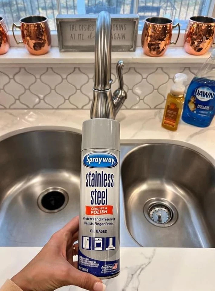 Sprayway SW841R Oil-Based Stainless Steel Cleaner and Polish, Protects and Prese