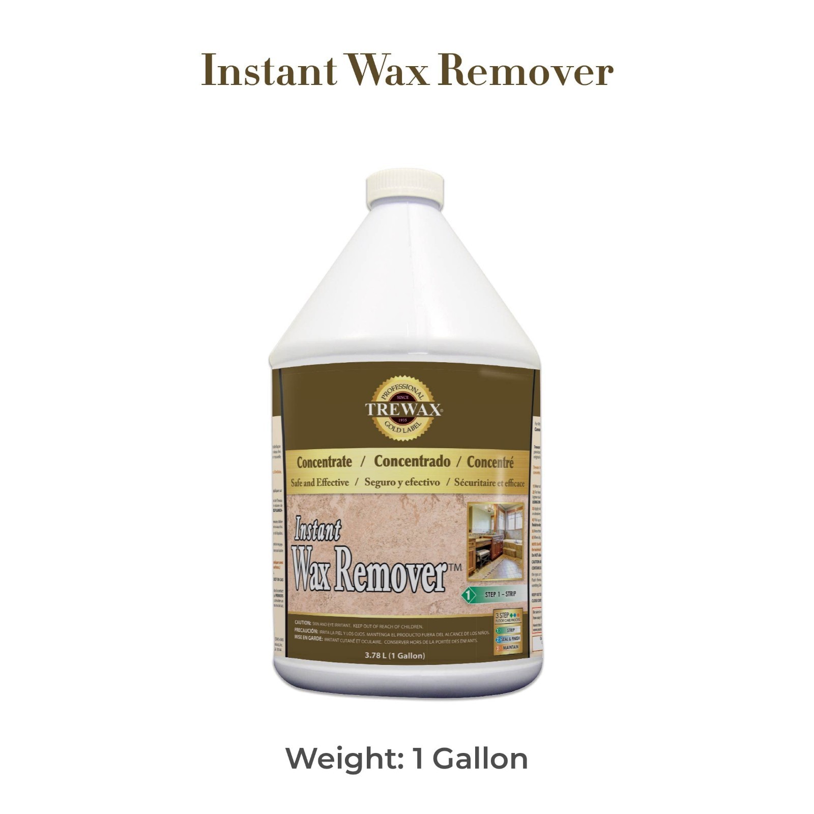 Heavy Duty Floor Stripper 1-Gallon – Professional Grade, Fast Acting, Removes Wa