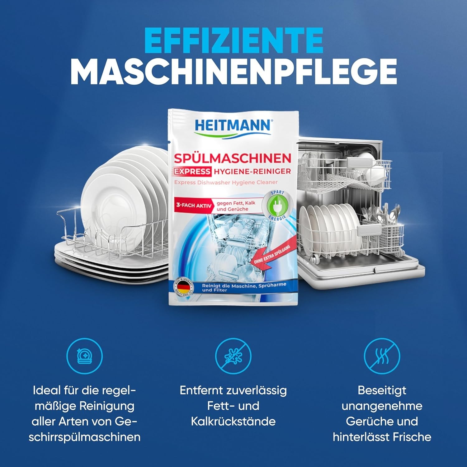Quick & Efficient 30g Dishwasher Hygiene Solution – Cleans in Just 20 Minutes