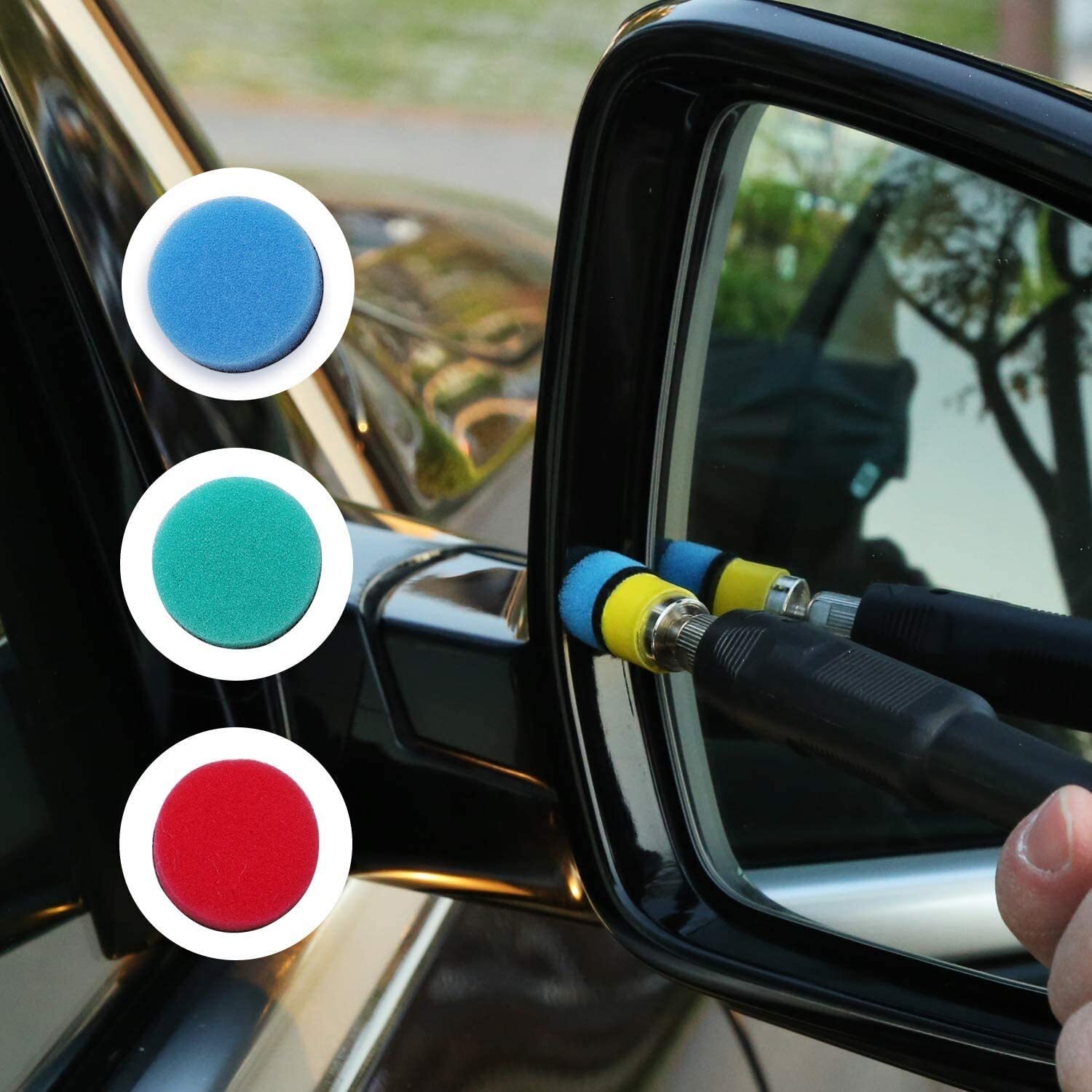 24Pcs 1 Inch Auto Polisher Buffing Pad Kits For Car Polisher Clean Drill Tools