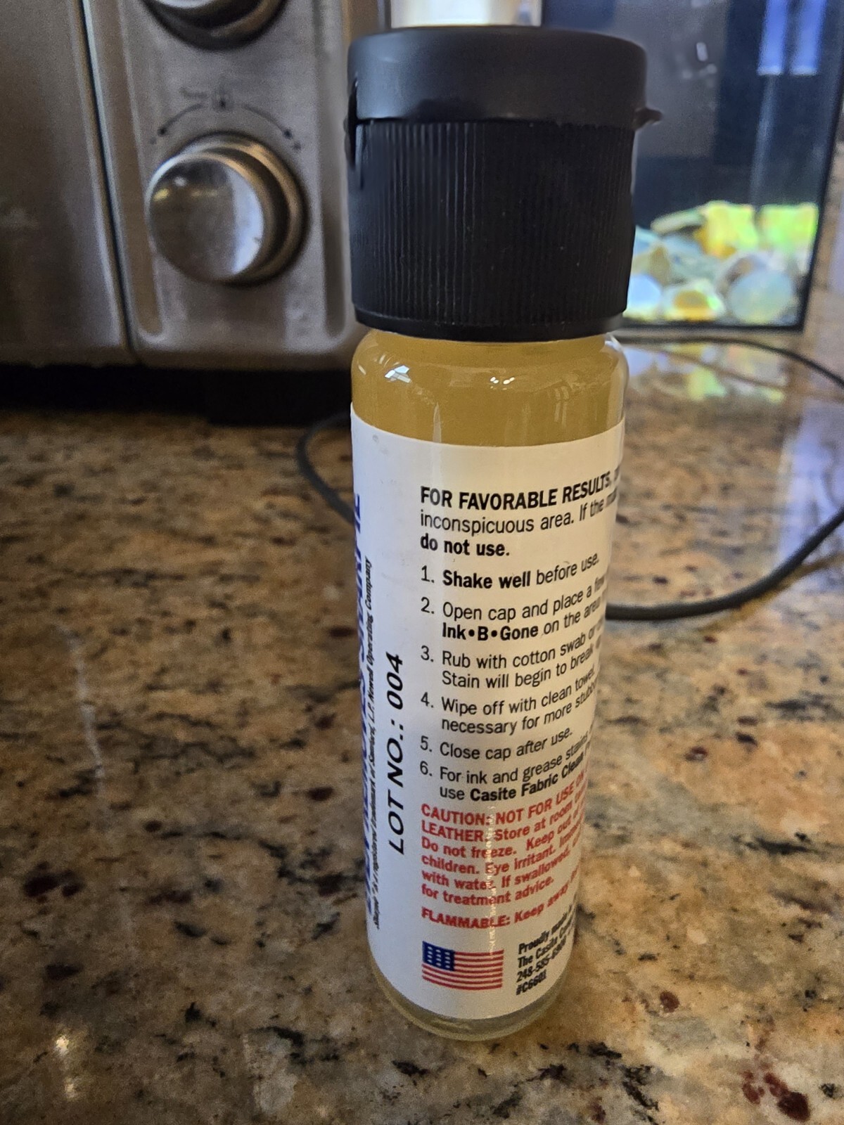 1 Fl. Oz Ink B Gone Industrial Ink Stain Marker Remover -wow!!