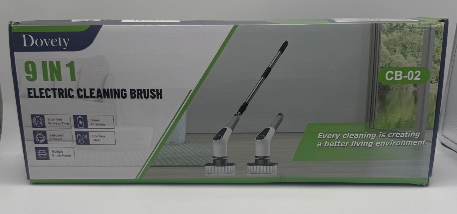 Dovety 9 In 1 Electric Spin Scrubber Cordless Cleaning Brush Scrubber CB-02