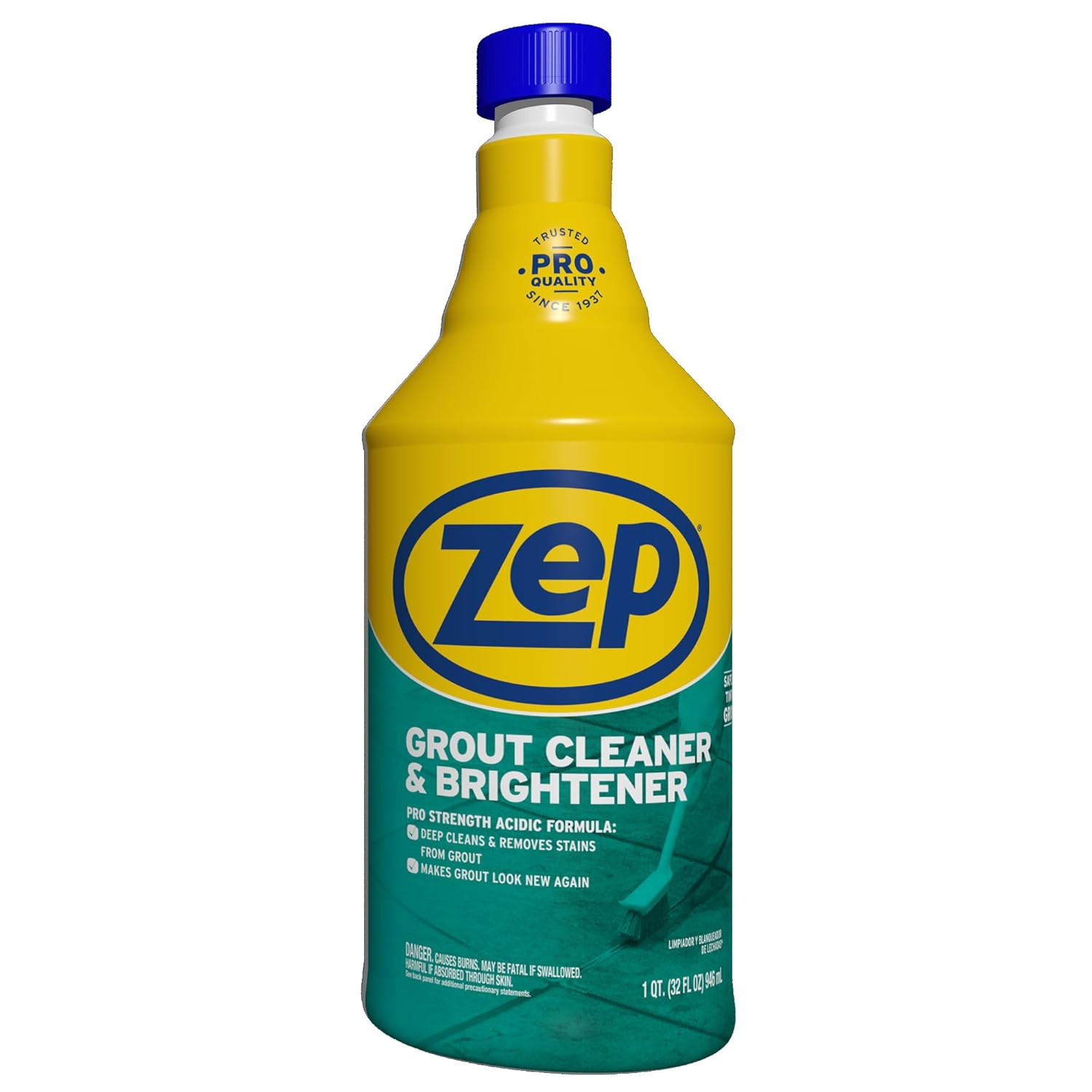 Industrial Grout Cleaner and Brightener – 32 Oz (Pack of 4) ZU104632 – Deep Clea