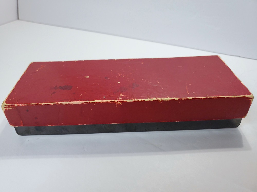 1950s STANLEY MAGNETIC CLEANER Red Black Bakelite Brush Original Box & Papers