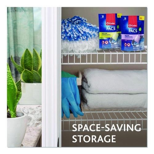 O-Cedar 172400 Cleaning PACS, Crisp Citrus Scent, 10/Pack