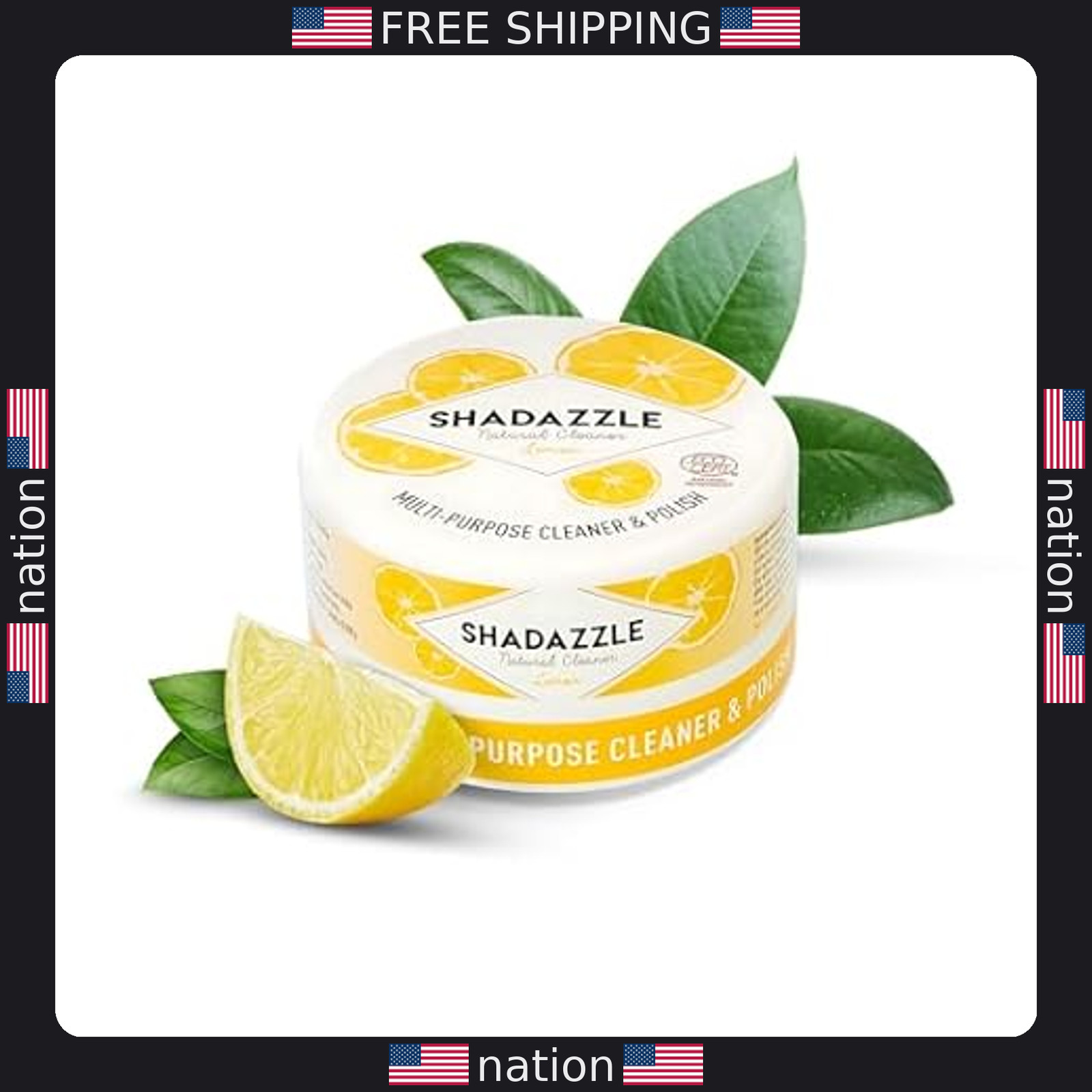 Shadazzle Eco-Friendly All-Purpose Cleaner & Polish ? Lemon Scent (1 Pack)