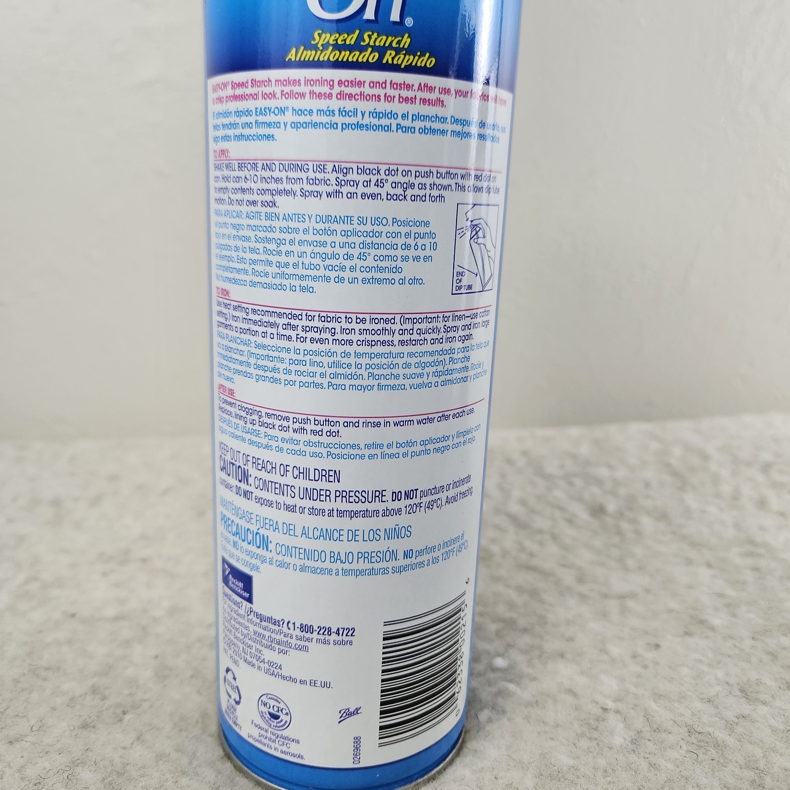 EASY ON Spray Starch CRISP LINEN SCENT (20 oz) Discontinued