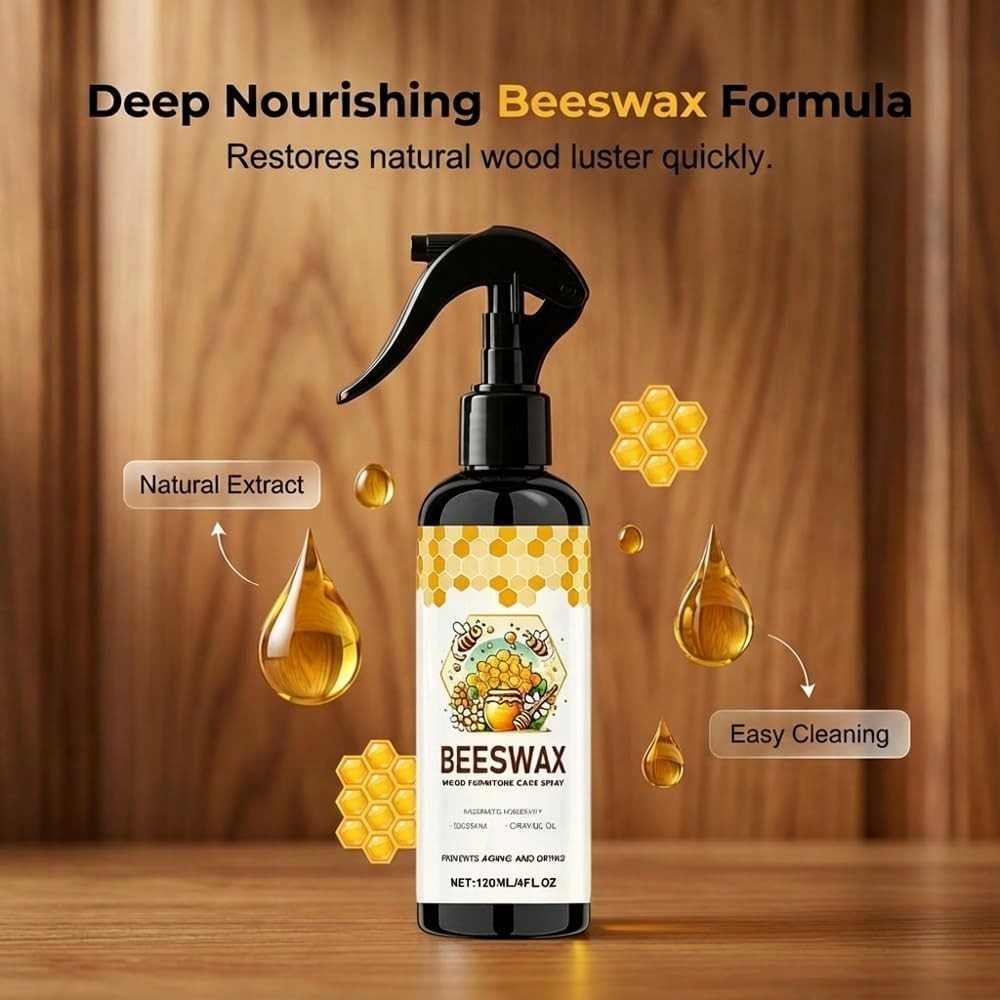Professional Wood Polish & Cleaner Spray – Long-Lasting Shine & Protection
