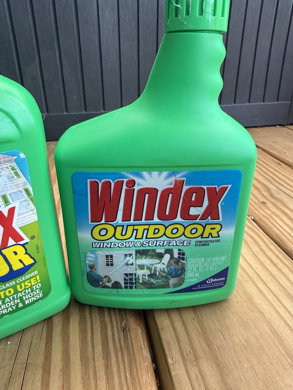 NEW Windex Outdoor Concentrated Glass Cleaner 32 fl oz 2 Full 1 At 50% Vintage
