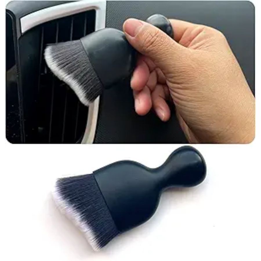 Interior Detailing Brush 1PC, Brushes for Detailing Interio Color: Black+White