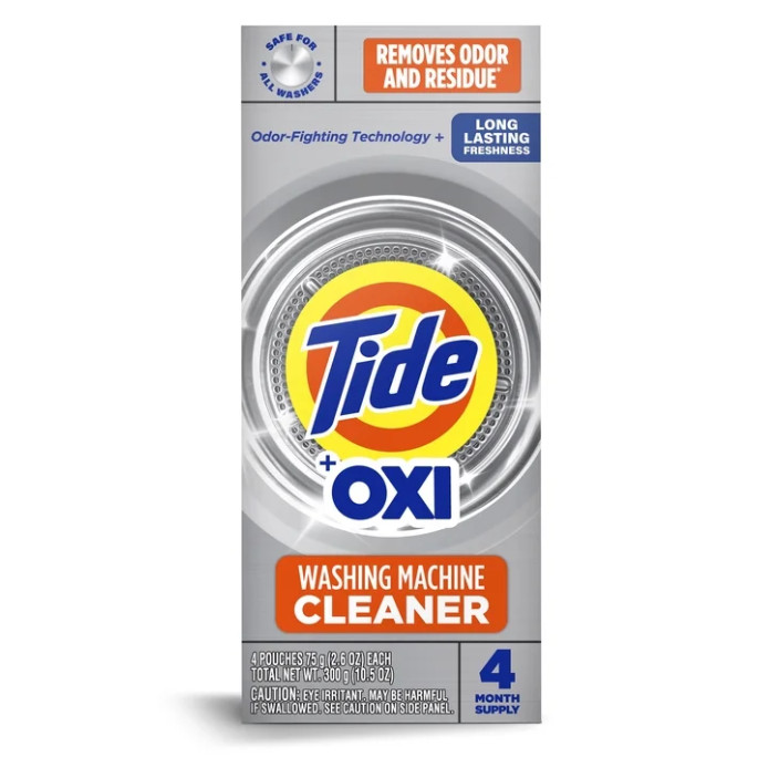 Washing Machine Cleaner Oxi Powder Odor Eliminator Residue Remover 4 Pack New