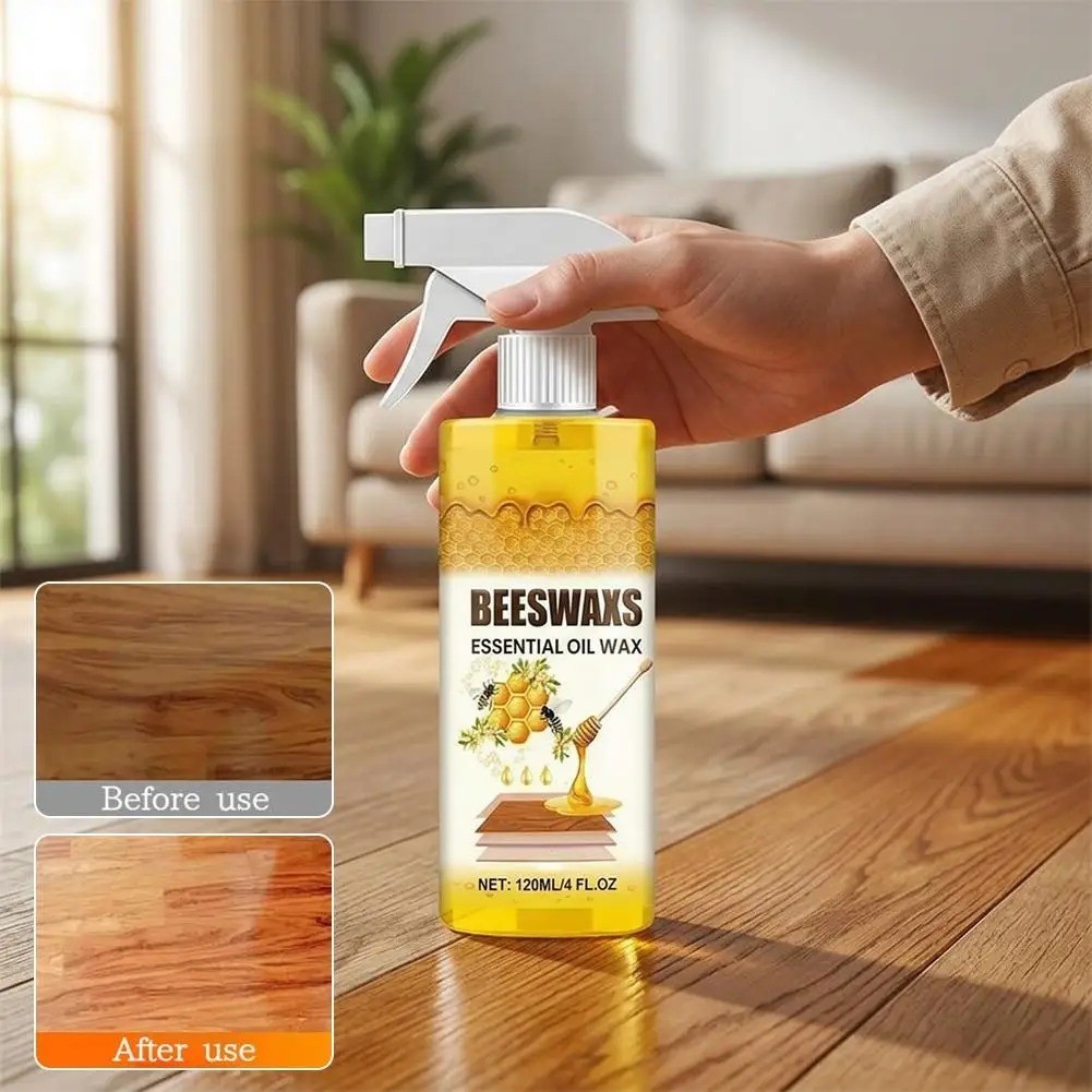 Beeswax Spray Essential Oil Wax,Multi-Purpose Furniture Polish,Wood Care Spray