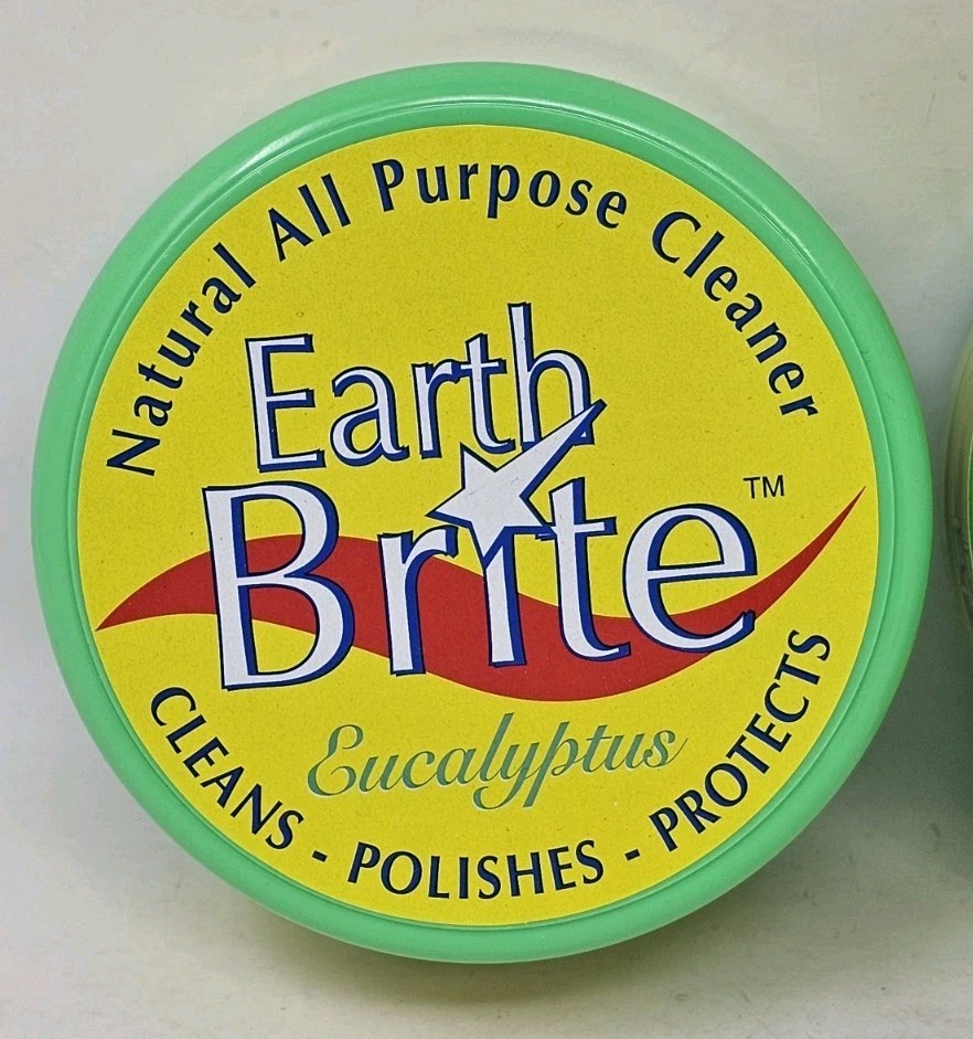 2 x’s Earth Brite Natural All Purpose Cleaner Eucalyptus 10.5 oz w/ Sponge NEW