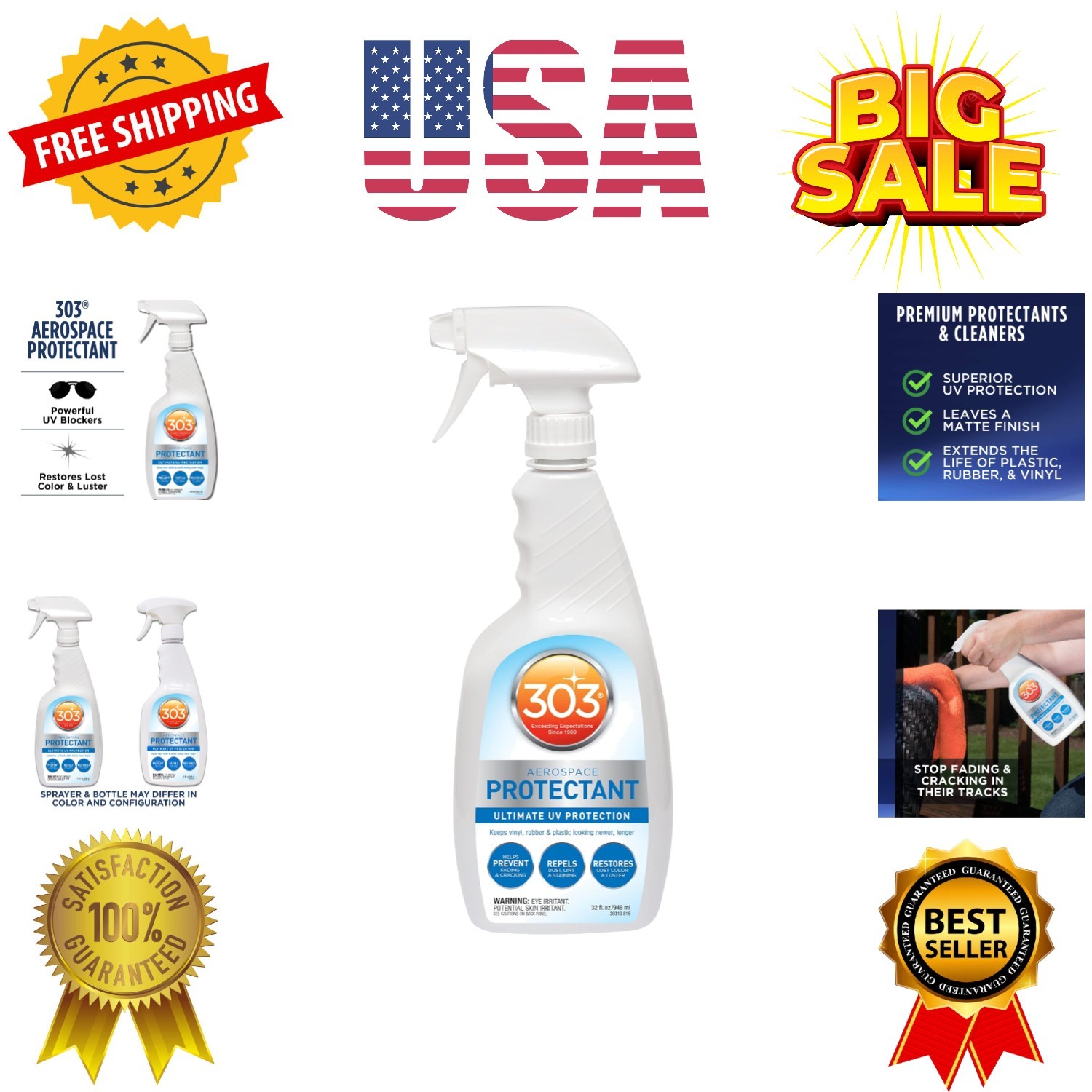 Aerospace Protectant Spray, UV Protection, Repels Dust, Dirt, & Staining, Mat…