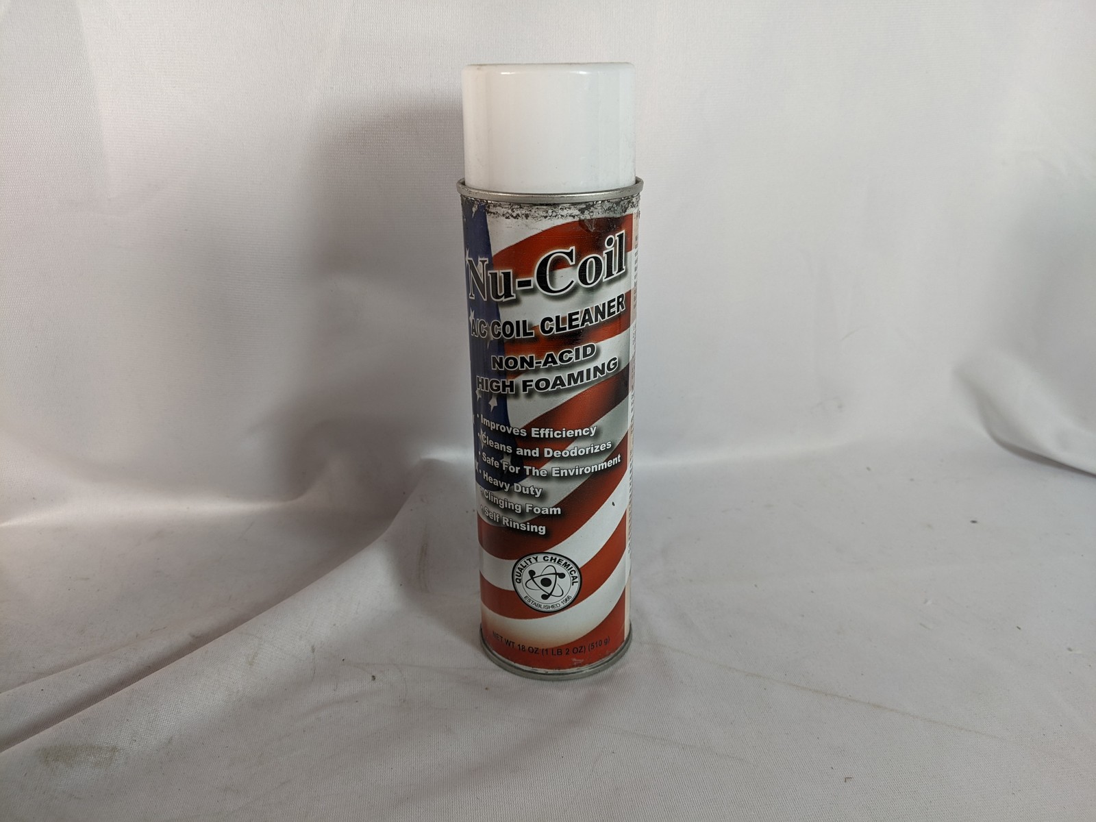 Nu-Coil A/C Coil Cleaner High Foaming Non-Acid Self Rinsing – 18 oz (510g)