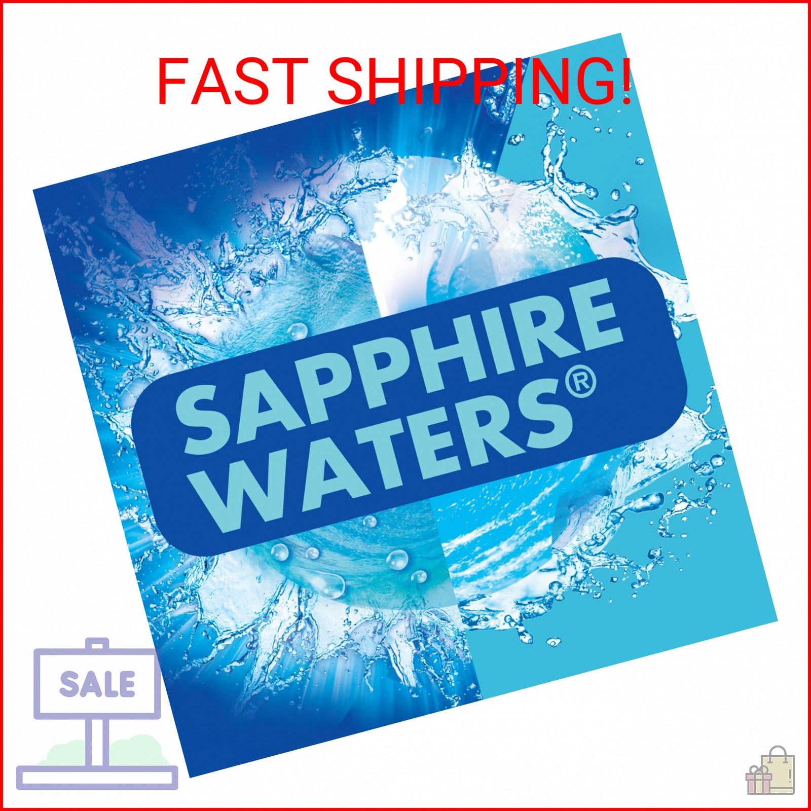 Soft Scrub 4-in-1 Rim Hanger Toilet Bowl Cleaner, Sapphire Waters, 6 Count