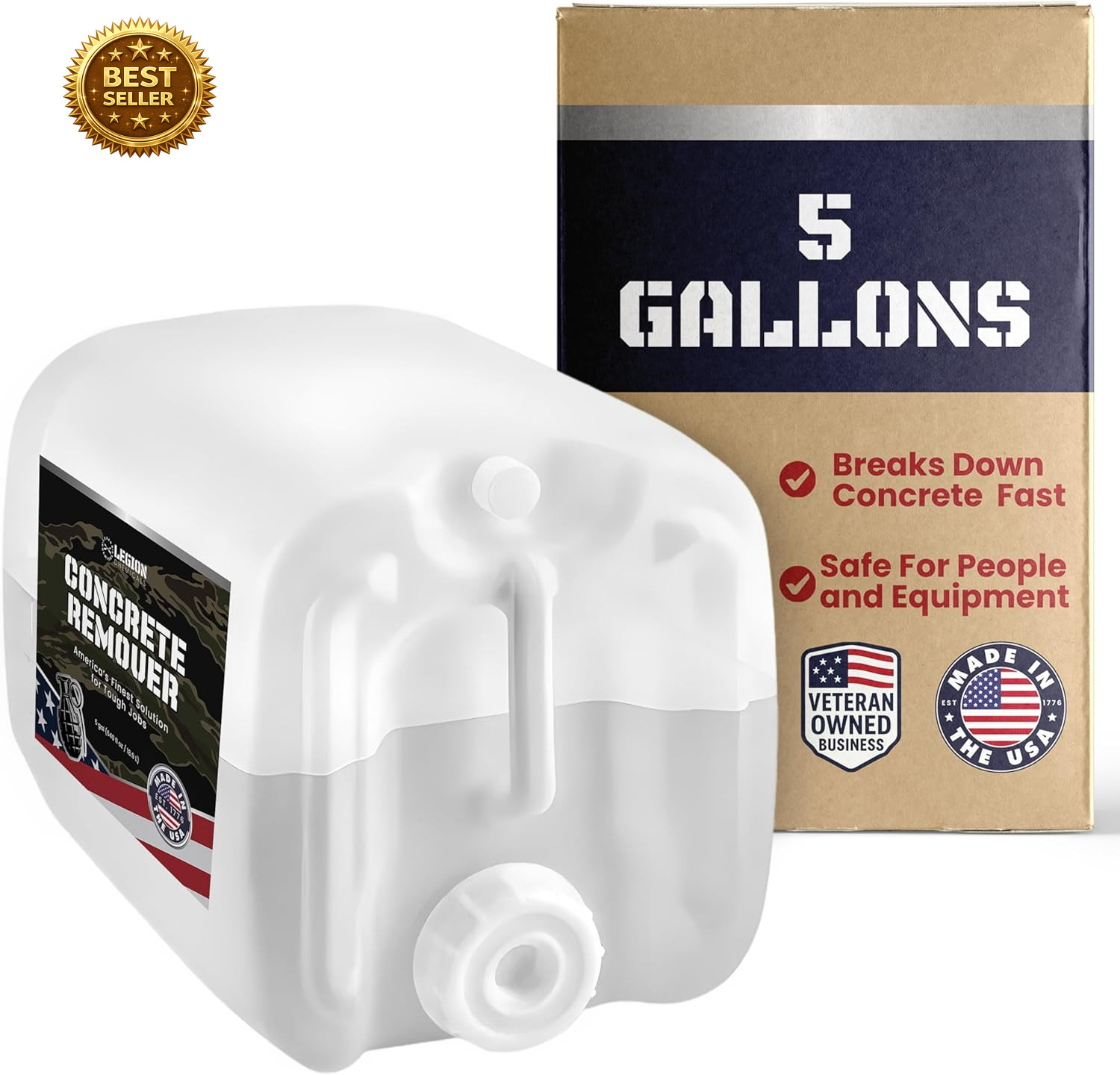Heavy Concrete Remover – Dried Concrete & Cement Dissolver (Non-Corrosive, Biode