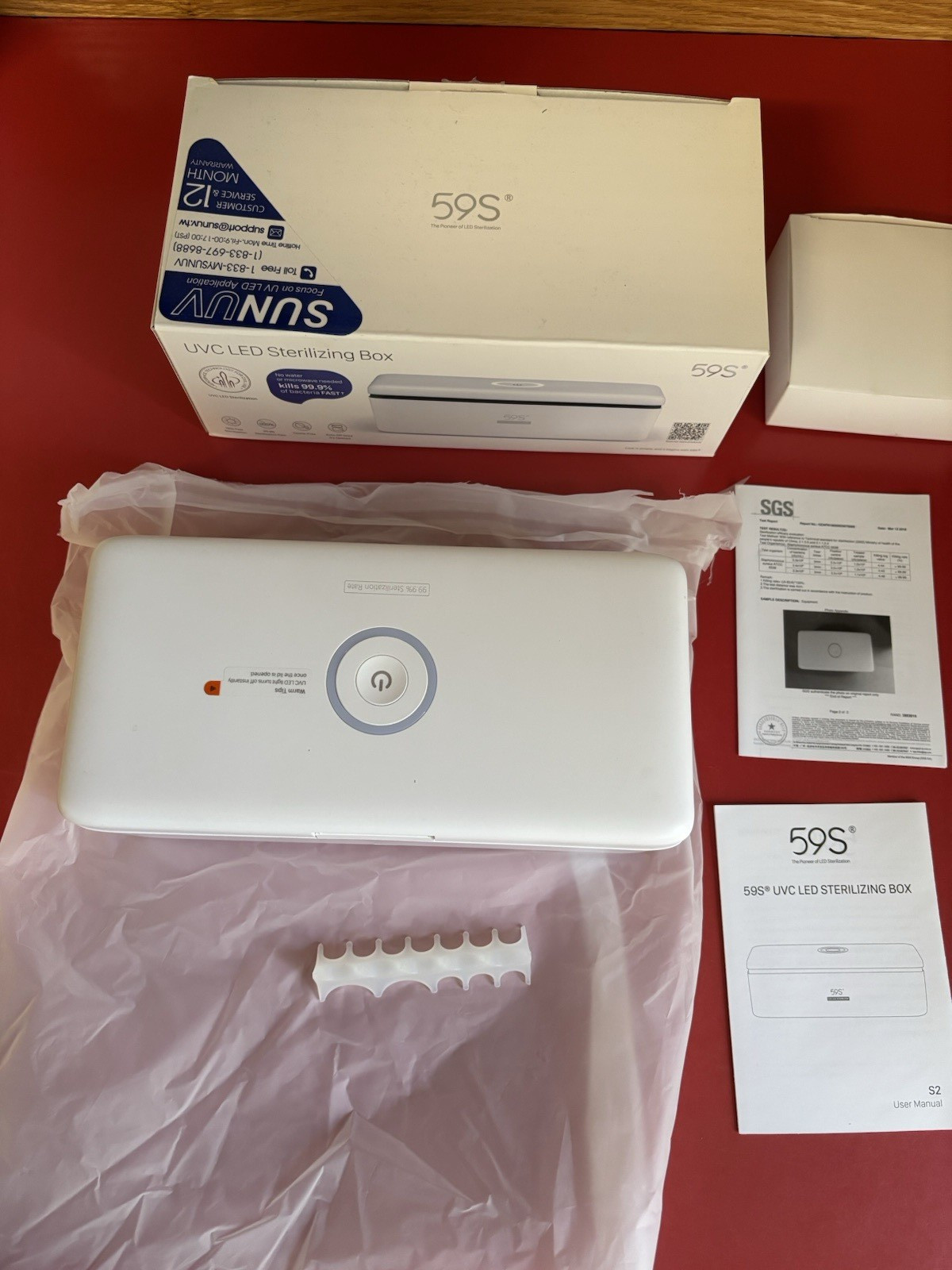 S2 59S UV LED Sterilizing Box for Mobile Phone, Glasses, Watches & more