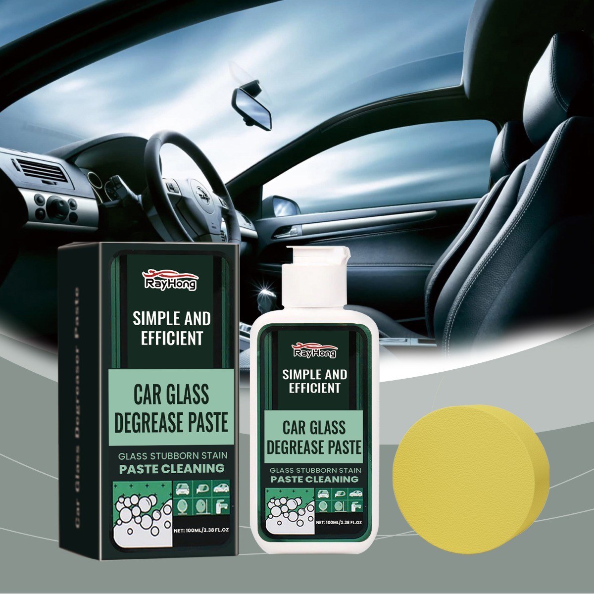 Car Glass Polish Cleaner Degrease Waterproof Windshield Protection US