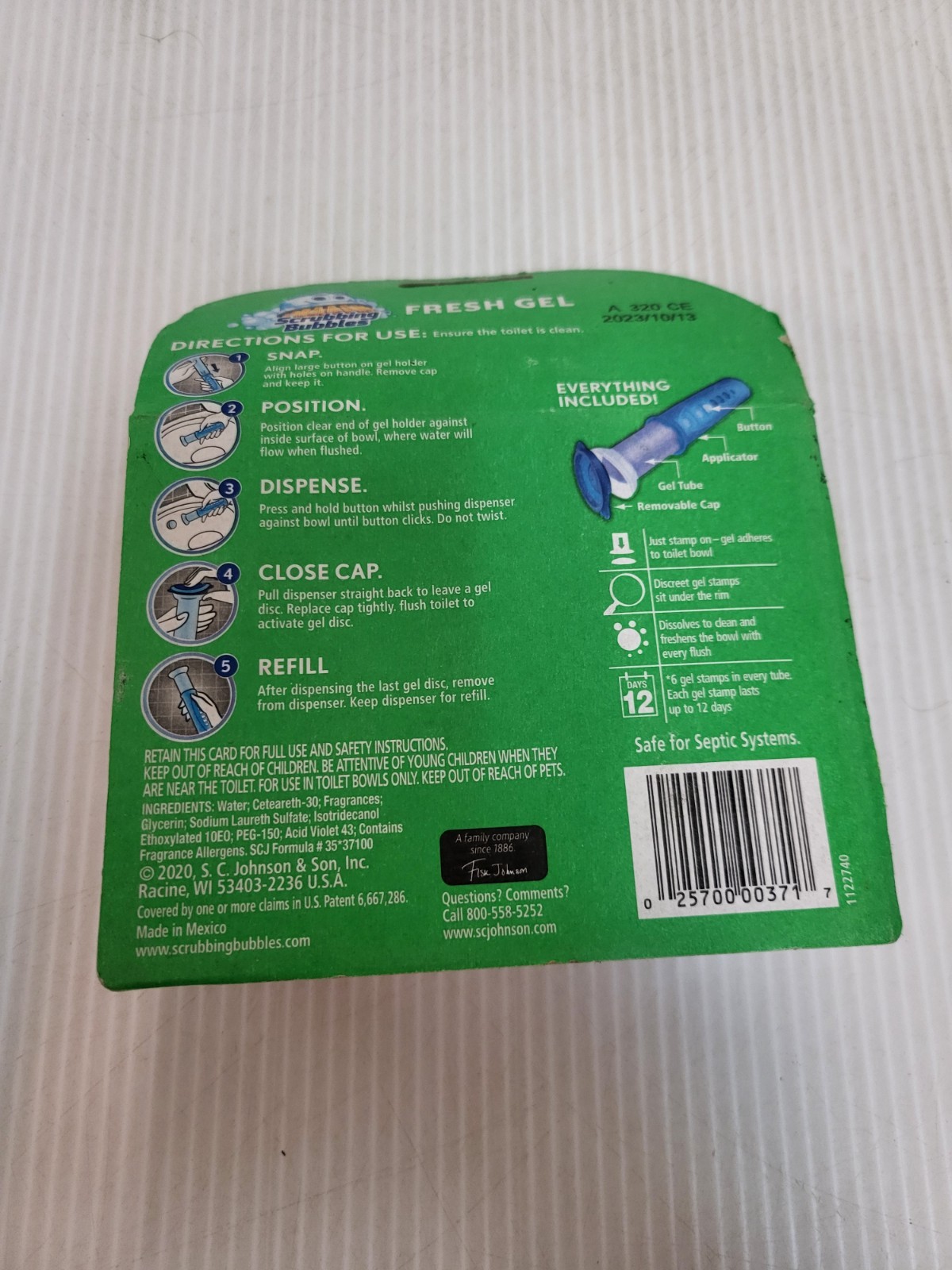 Scrubbing Bubbles Toilet Gel Stamps – Fresh Gel Toilet Cleaning Stamps 1122740