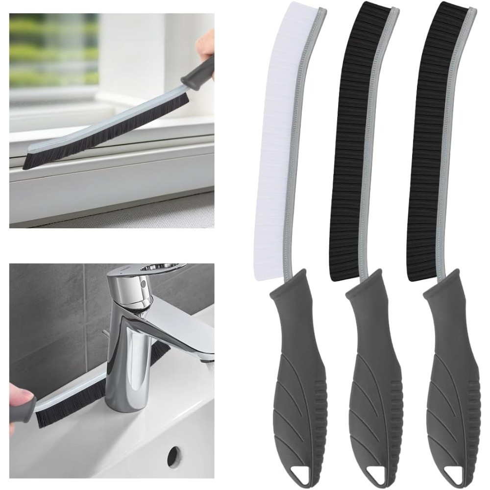 Hard Bristle Crevice Cleaning Brush Scrub Brush for Kitchen Sink Grout Corner