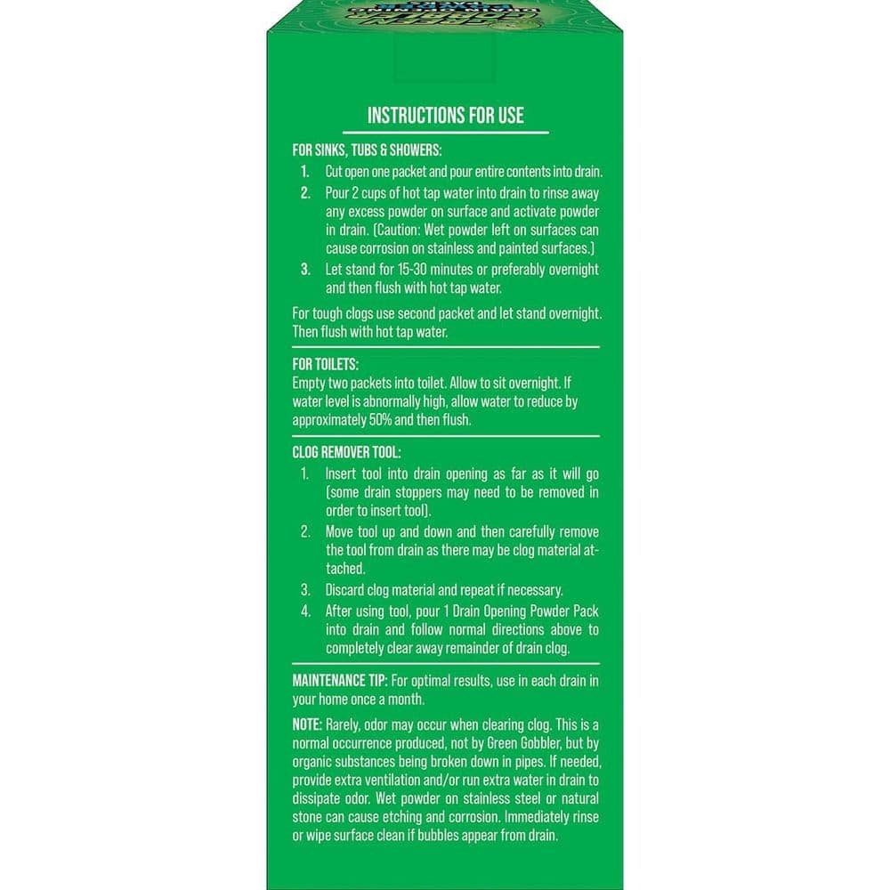 Drain and Toilet Clog Opening Packs with Tool Drain Cleaner (3-Count)