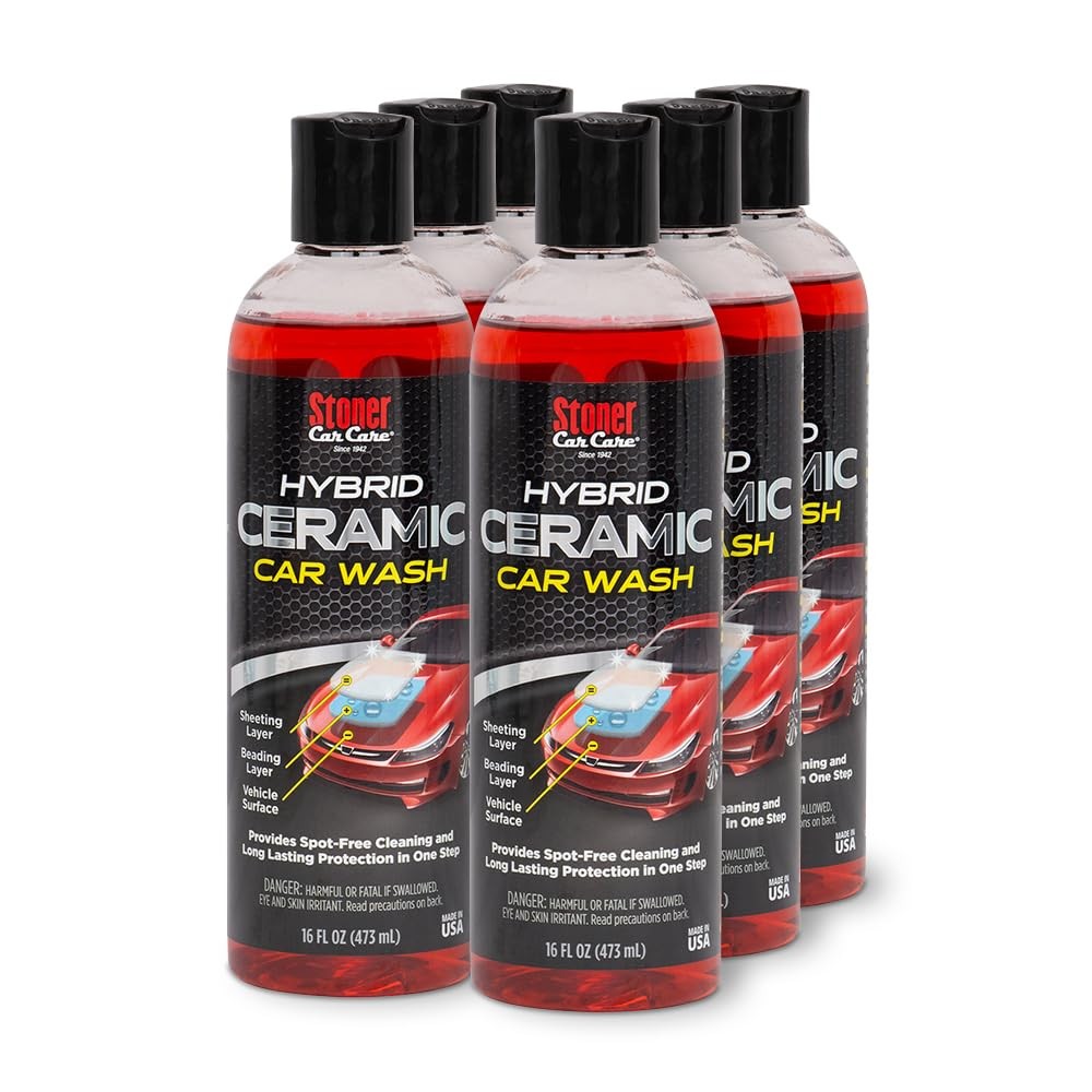 Hybrid Ceramic Car Wash Soap – SiO2 Technology for Shine & Protection, 16 fl oz