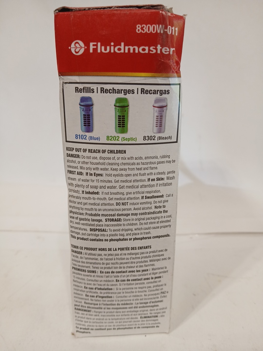 Fluidmaster 8300W011- Flush’n’Sparkle Automatic Bleach Toilet Cleaning System