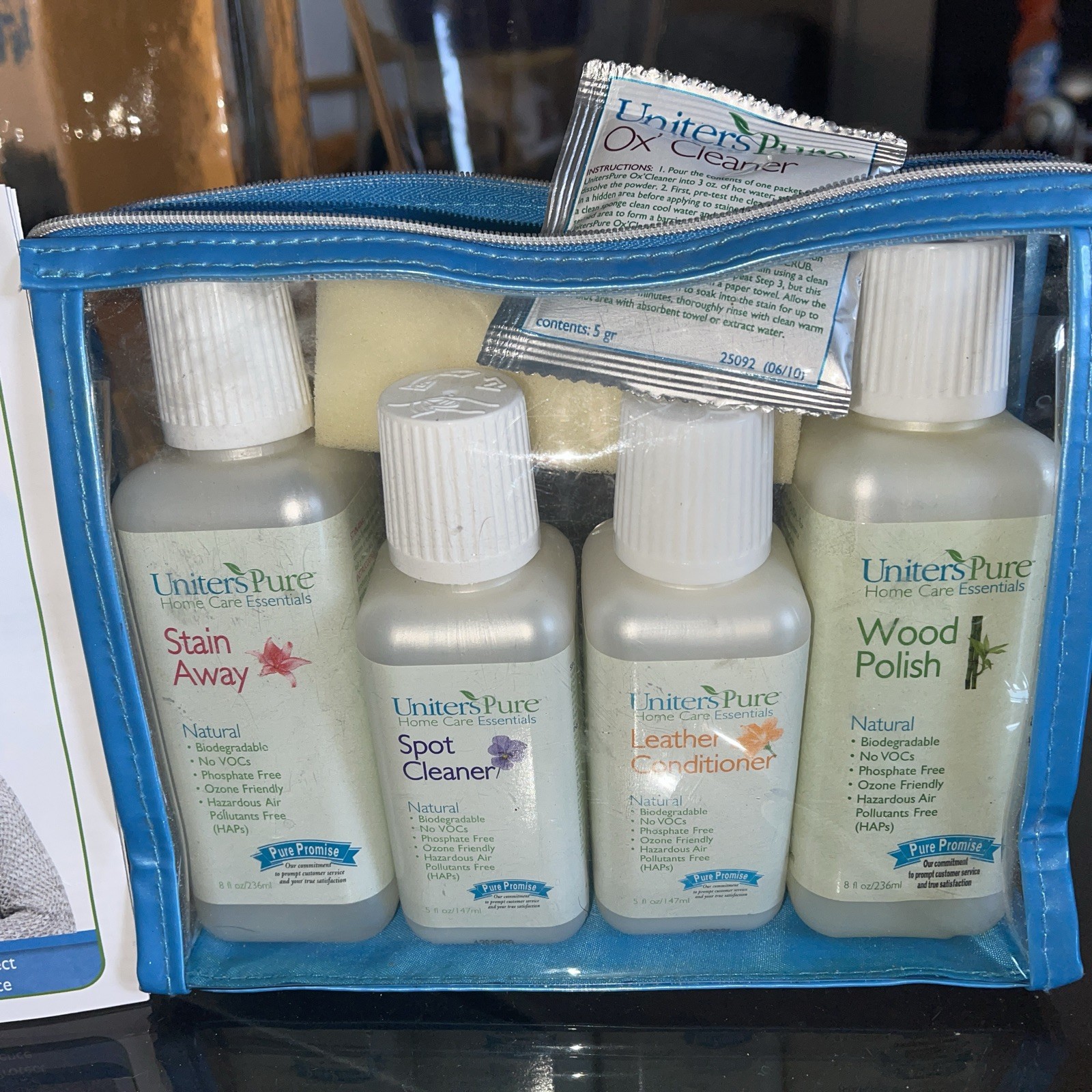 Uniters Pure Home Care Essentials Wood Polish Leather Conditioner Spot Cleaners