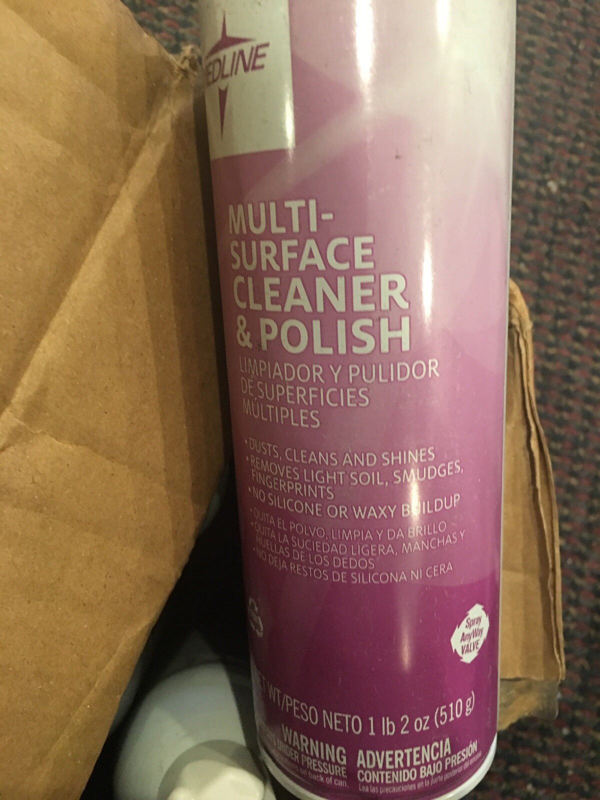 Medline Multi-Surface Cleaner/Polish Lot Of 12 Bottles 1 lb 2 oz