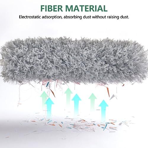 Microfiber Cleaning Duster with Extendable 100 Inch Handle Pole for Ceiling Fan