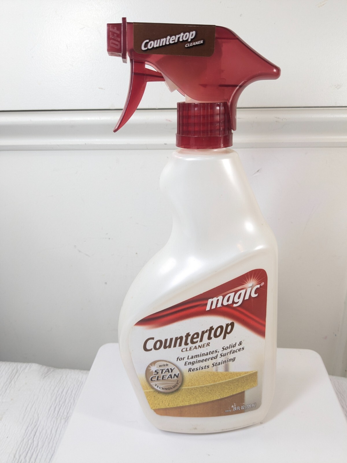 Magic Countertop Cleaner 24 oz Trigger Spray non aerosol laminate 50% full READ