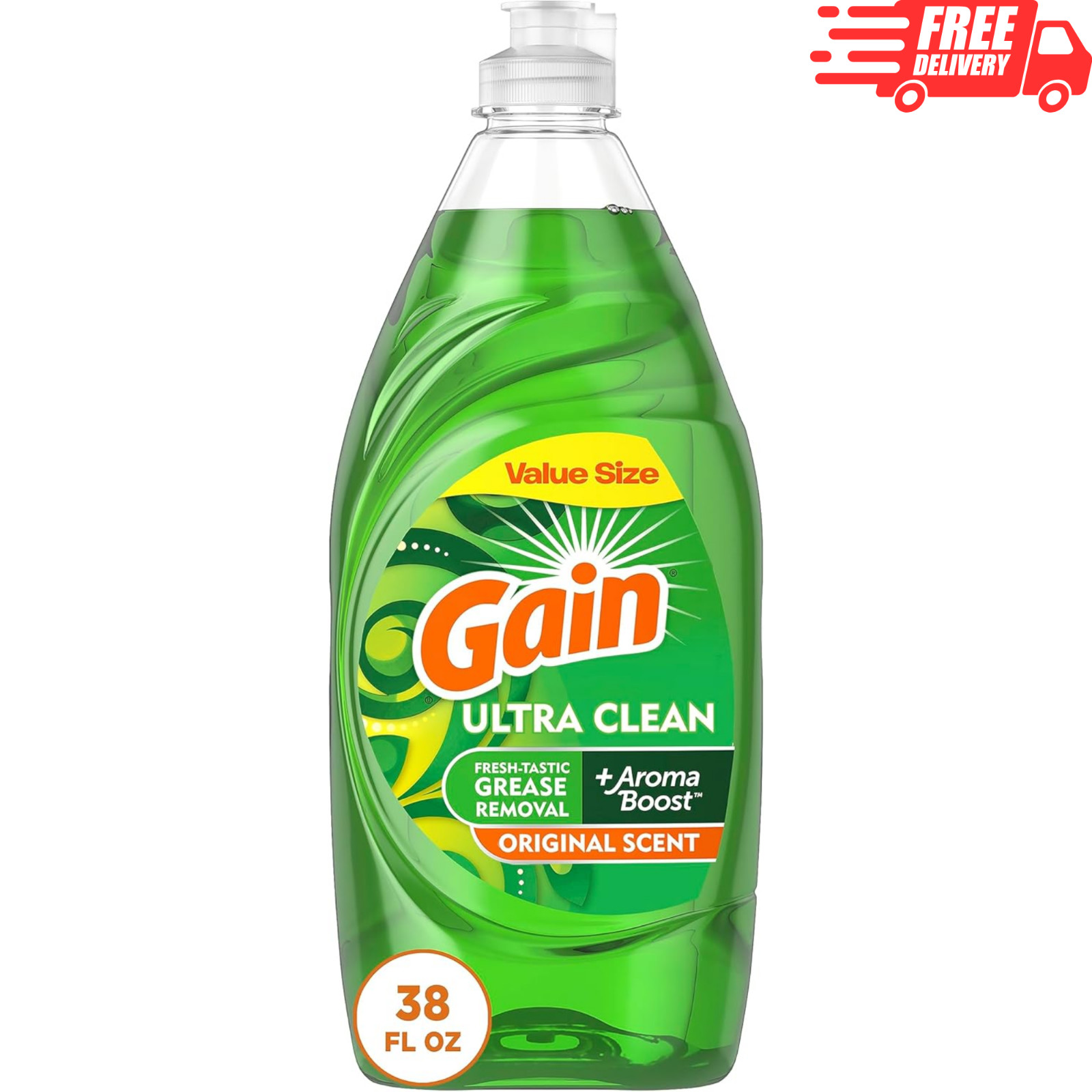 Gain Ultra Liquid Dish Soap Original Scent 38oz