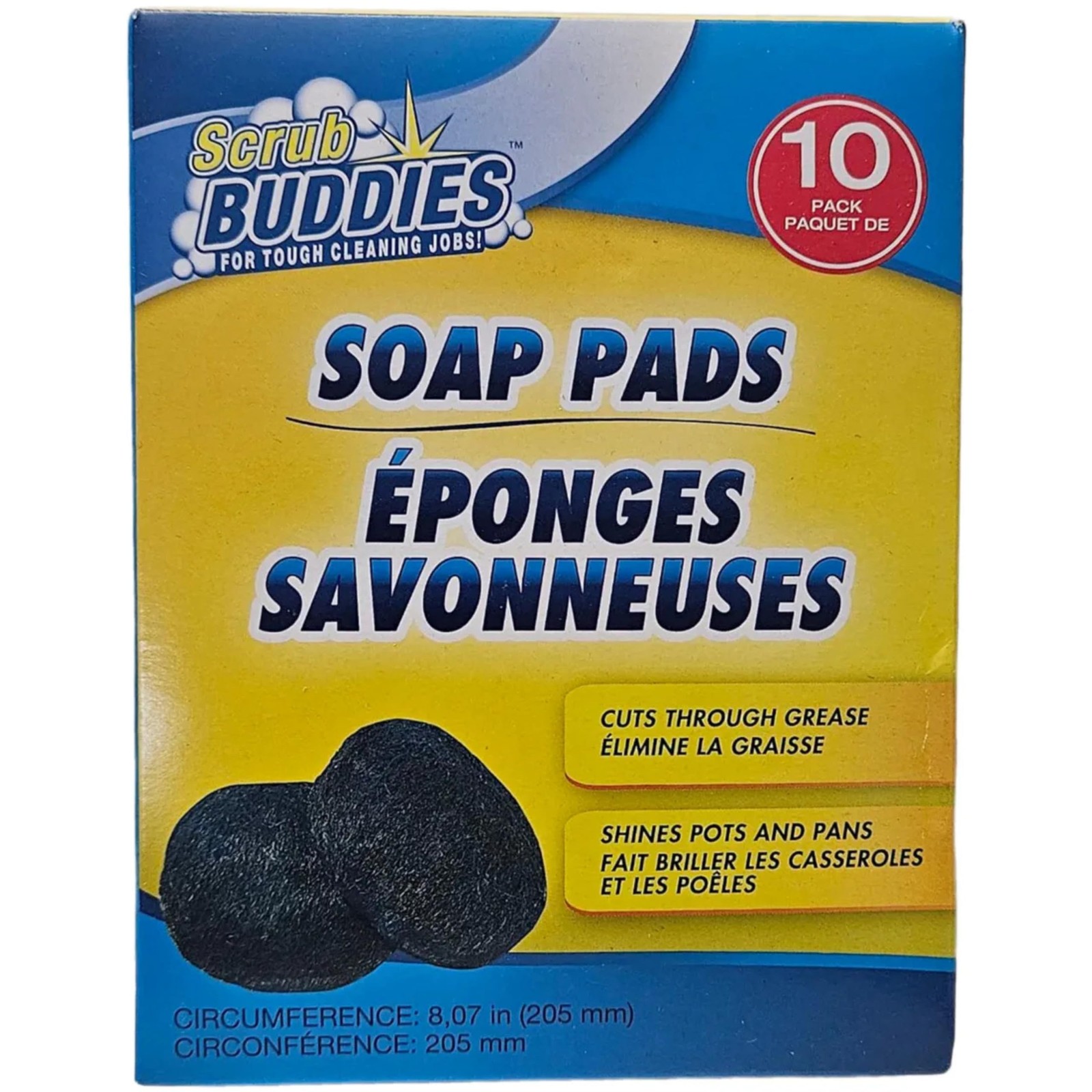 scrub buddies Bathtub Cleaning Soap Pads, 10 Count, Blue