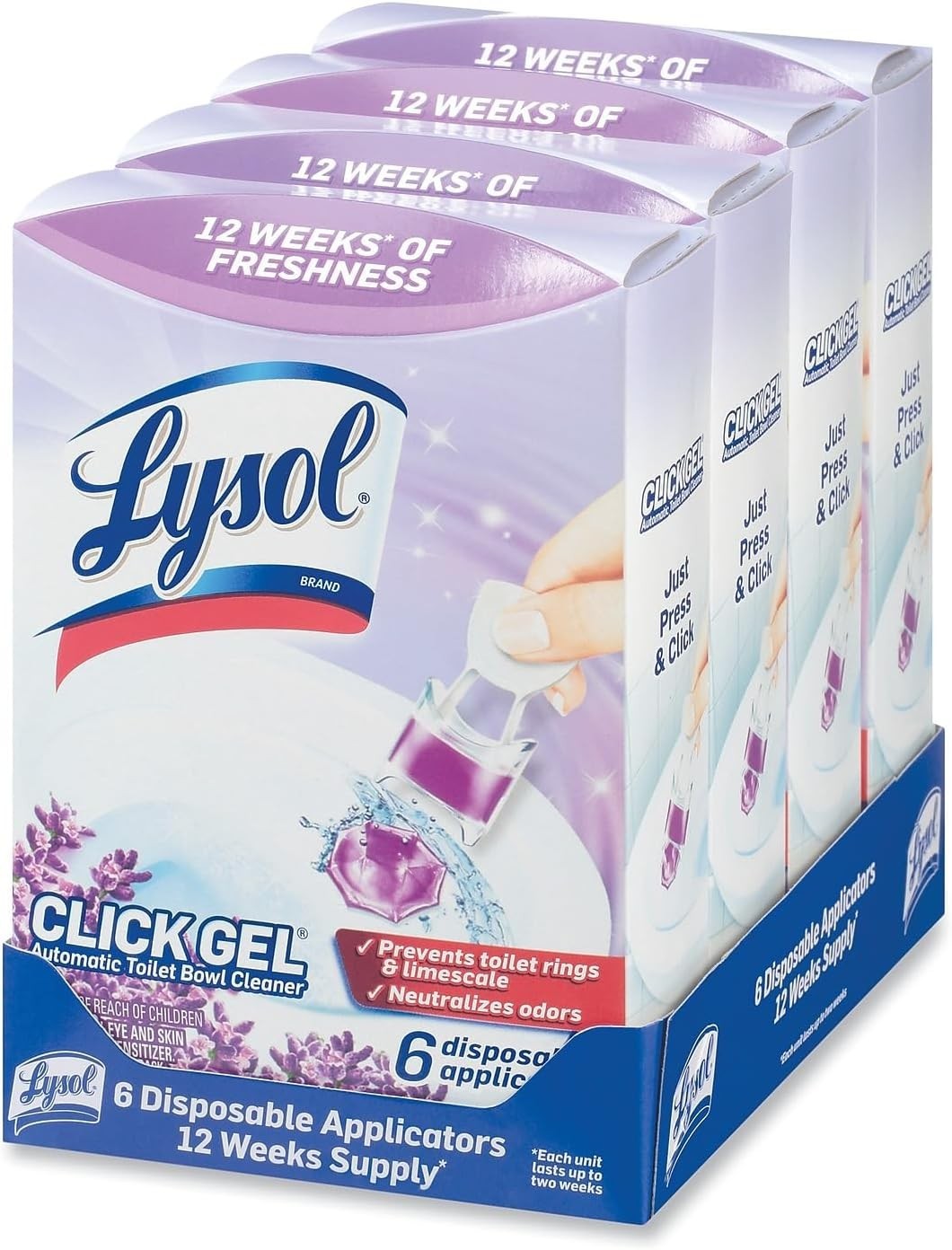 Toilet Bowl Cleaners – 12 Pack, Automatic Tank Tablets for Deodorizing & Descali