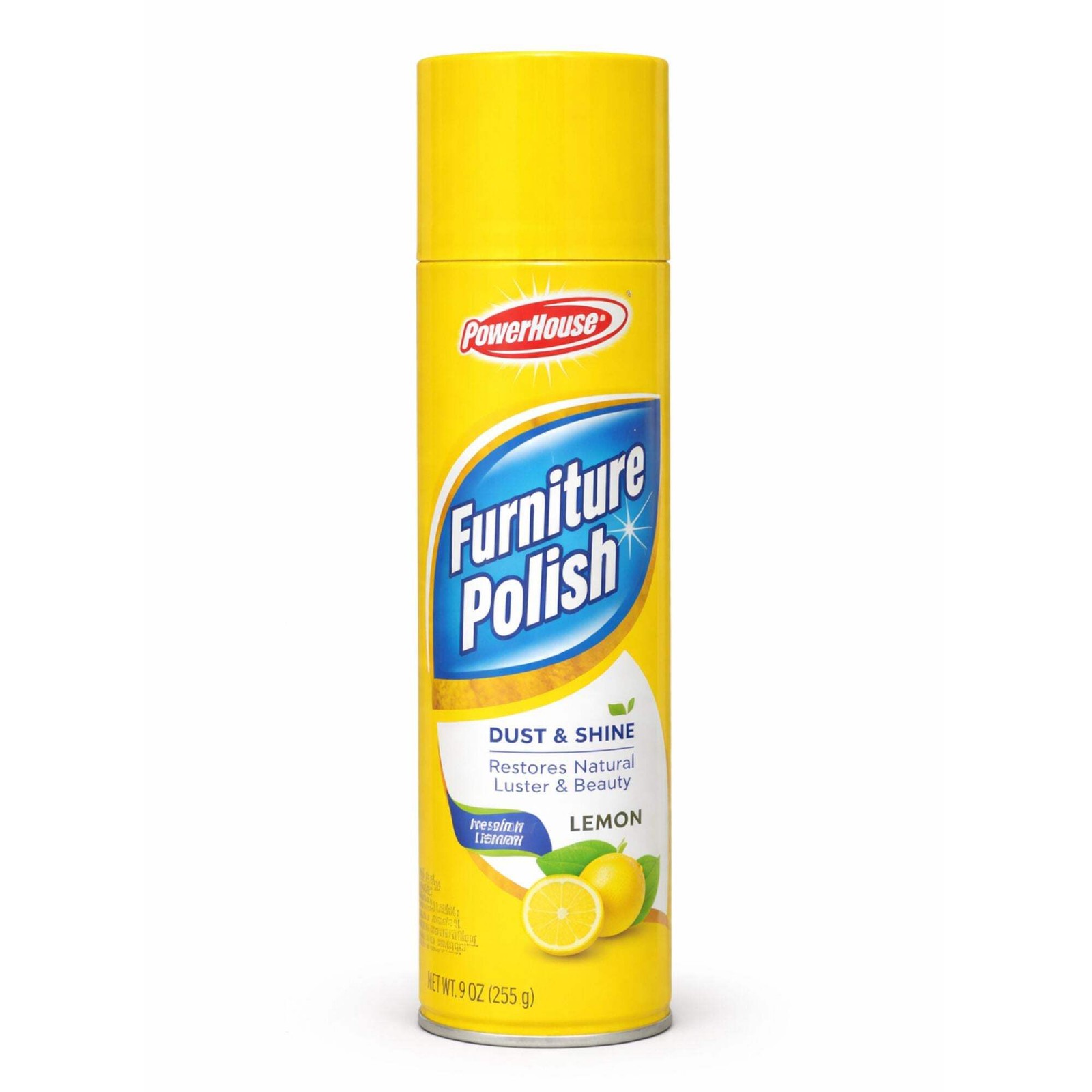 9oz Furniture Polish Spray: Dust Shine Restores Wood Luster Lemon Scent