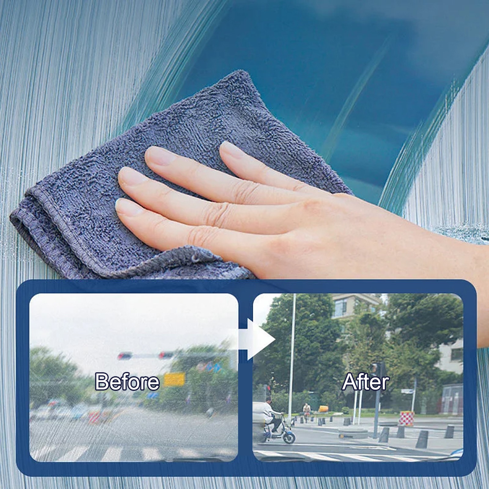 Front Windshield Oil Film Cleaner – Powerful Stain Removing Emulsion 🚗