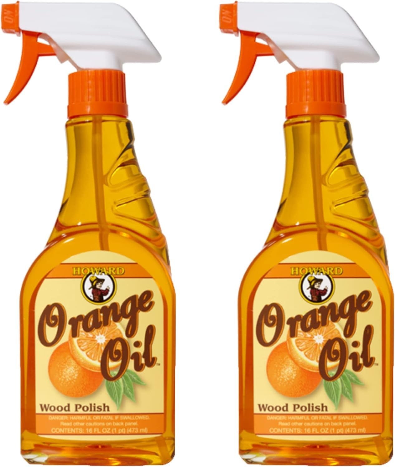 Orange Oil 16 Ounce Bottles, Orange Wood Cleaner, Antique Wood Conditioner